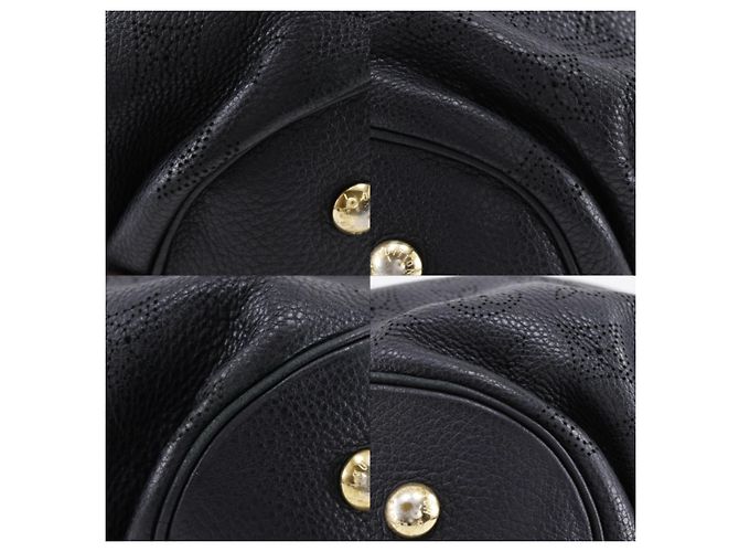 Louis Vuitton L Hobo Mahina Leather Nero - vista 7