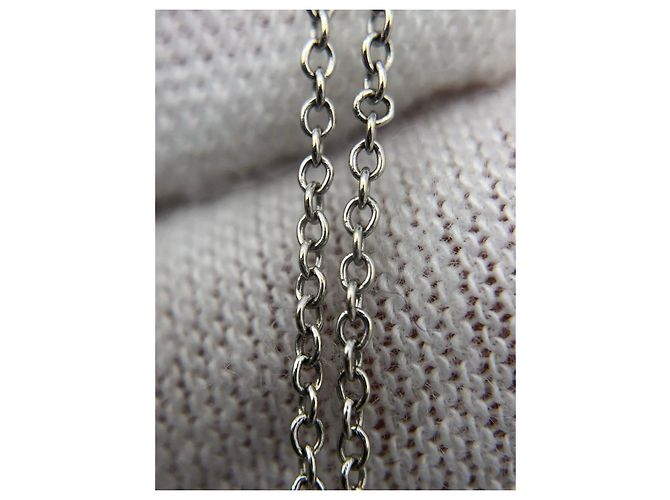 Collana con pendente Tiffany & Co. Paloma's Love Heart in oro bianco 18K e diamanti - vista 14