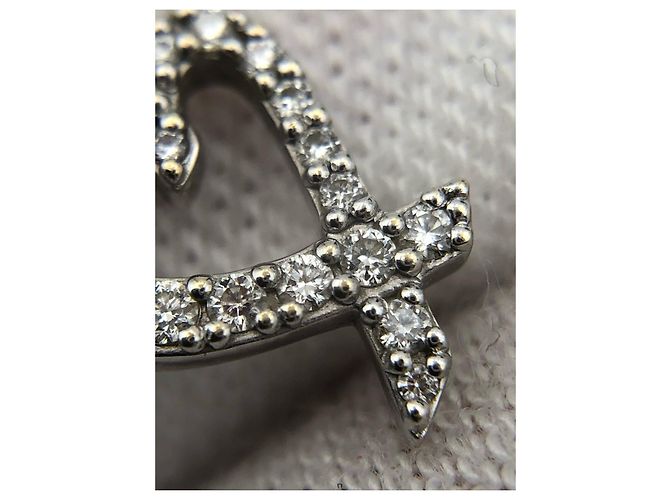 Collana con pendente Tiffany & Co. Paloma's Love Heart in oro bianco 18K e diamanti - vista 15