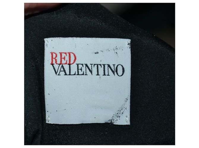 Red Valentino kurzes Karo-Kleid Schwarz Grau - Ansicht 5
