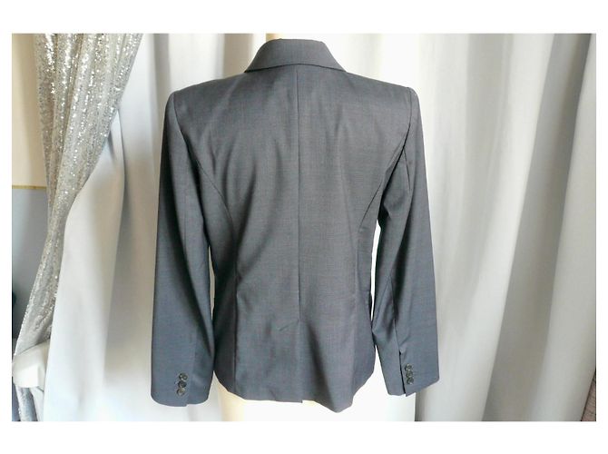 Isabel Marant Etoile Blazer Blu Navy a Sottili Righe - vista 2