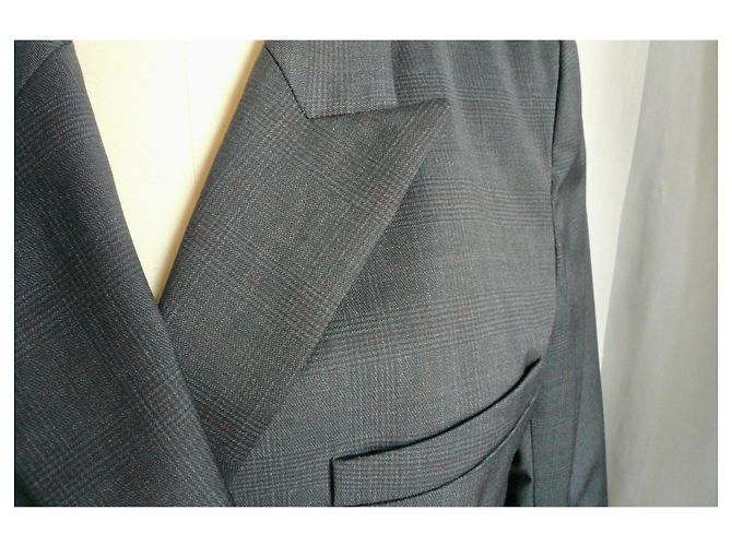 Isabel Marant Etoile Blazer Blu Navy a Sottili Righe - vista 6