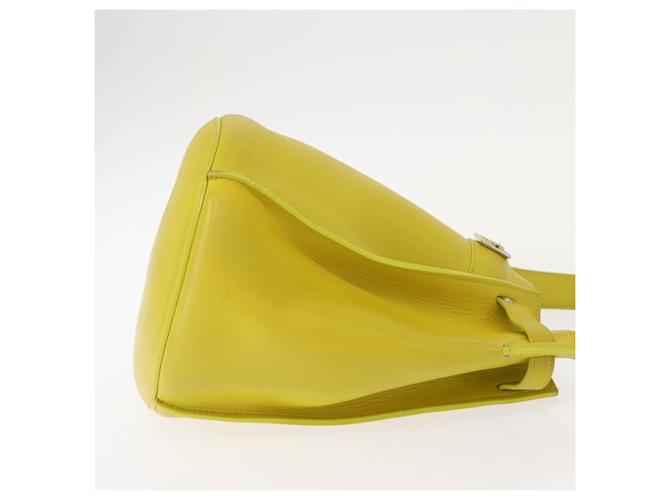 Céline Celine Long Strap Big Bag Bucket Leather Giallo - vista 3