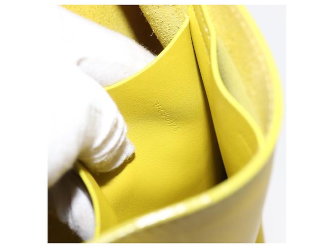Céline Celine Long Strap Big Bag Bucket Leather Giallo - vista 7