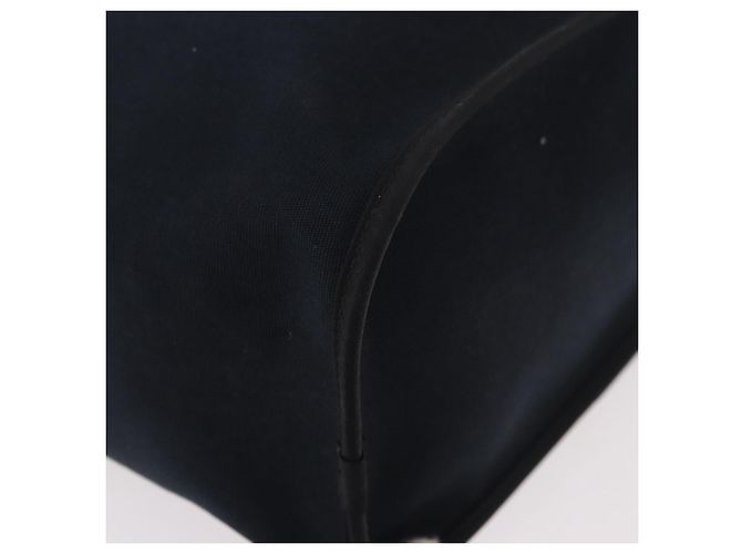 Cabag Hermès Hermes Cabas Elan Toile e Pelle 39 Nero - vista 7