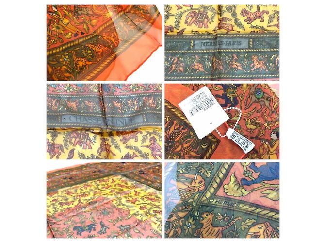 Hermès Hermes Schal Chasse en Inde Orange - Ansicht 3