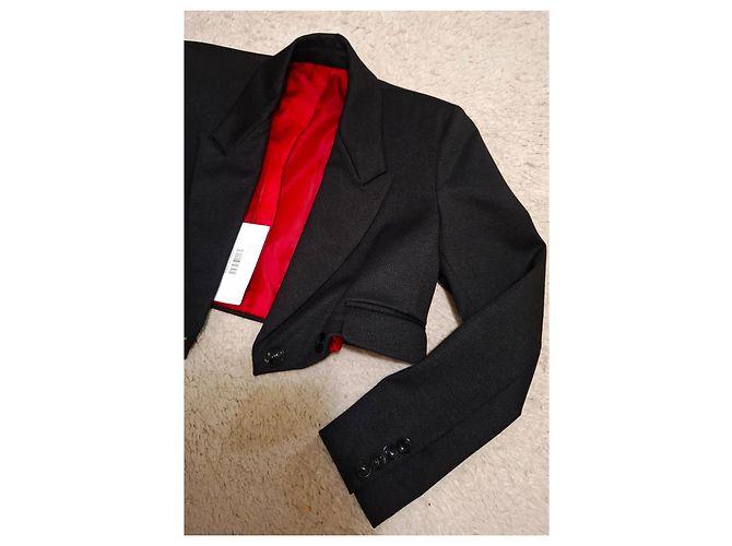 Autre Marque Blazer Jacke Odi Et Amo Neu mit Etikett Rot Grau - Ansicht 10