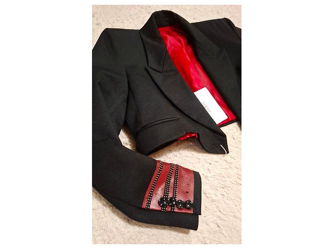 Autre Marque Blazer Jacke Odi Et Amo Neu mit Etikett Rot Grau - Ansicht 11