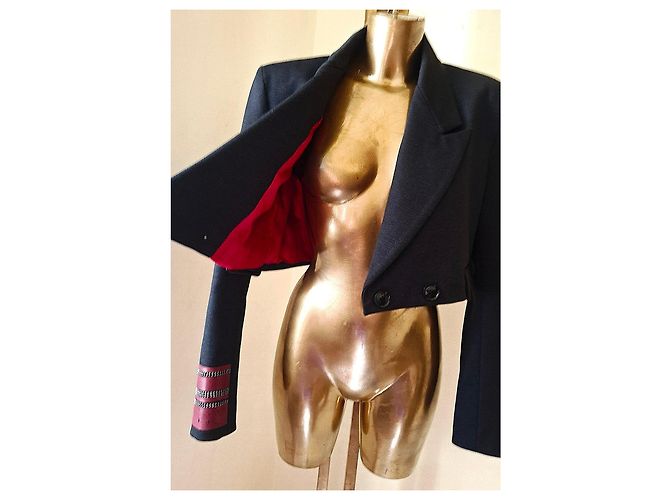 Autre Marque Blazer Jacke Odi Et Amo Neu mit Etikett Rot Grau - Ansicht 20