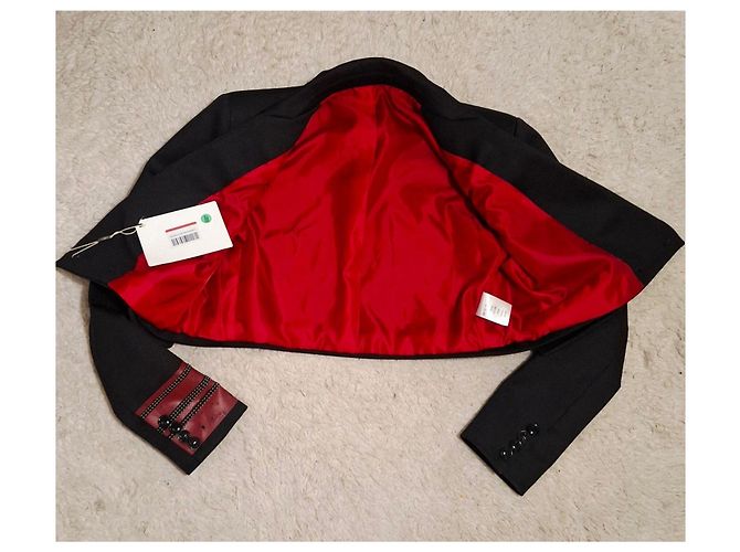 Autre Marque Blazer Jacke Odi Et Amo Neu mit Etikett Rot Grau - Ansicht 3