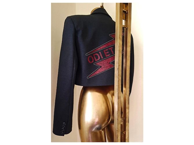 Autre Marque Blazer Jacke Odi Et Amo Neu mit Etikett Rot Grau - Ansicht 7