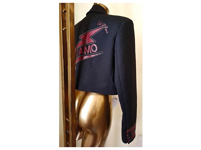 Autre Marque Blazer Jacke Odi Et Amo Neu mit Etikett Rot Grau - Ansicht 8