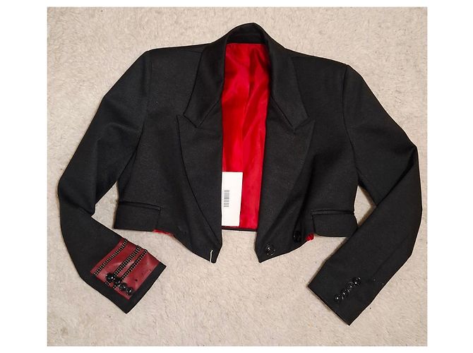 Autre Marque Blazer Jacke Odi Et Amo Neu mit Etikett Rot Grau - Ansicht 9