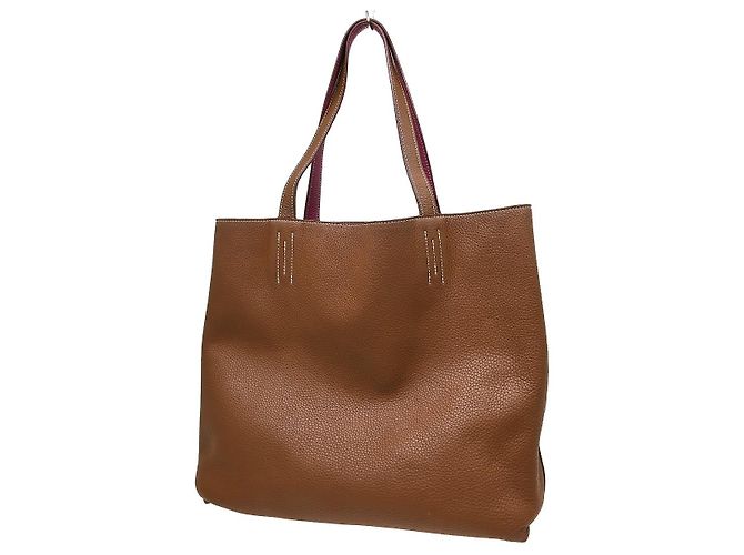 Hermès Hermes Double Sens Tote Clemence 36 Braun - Ansicht 2