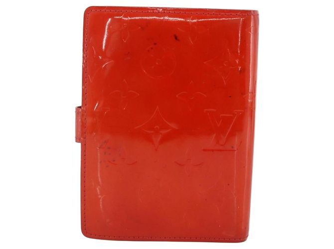 Copertina agenda Louis Vuitton in pelle lucida Rosso - vista 2