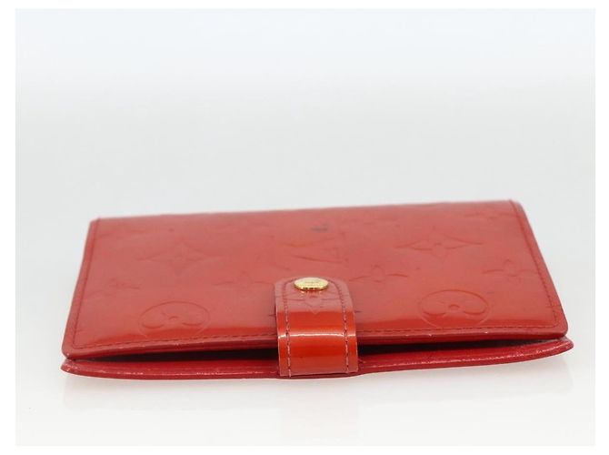 Copertina agenda Louis Vuitton in pelle lucida Rosso - vista 3