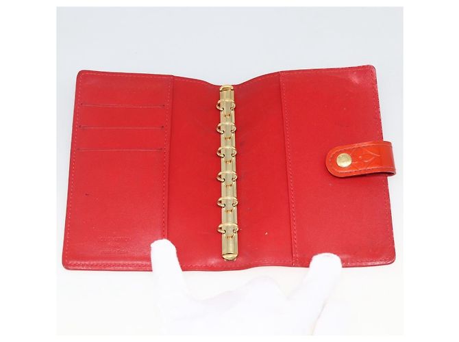 Copertina agenda Louis Vuitton in pelle lucida Rosso - vista 7
