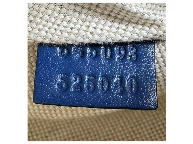 Borsa a tracolla in pelle blu Gucci - vista 12