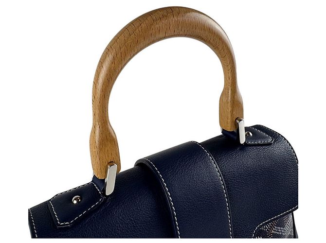 Borsa Goyard Saigon Mini Blu navy - vista 10