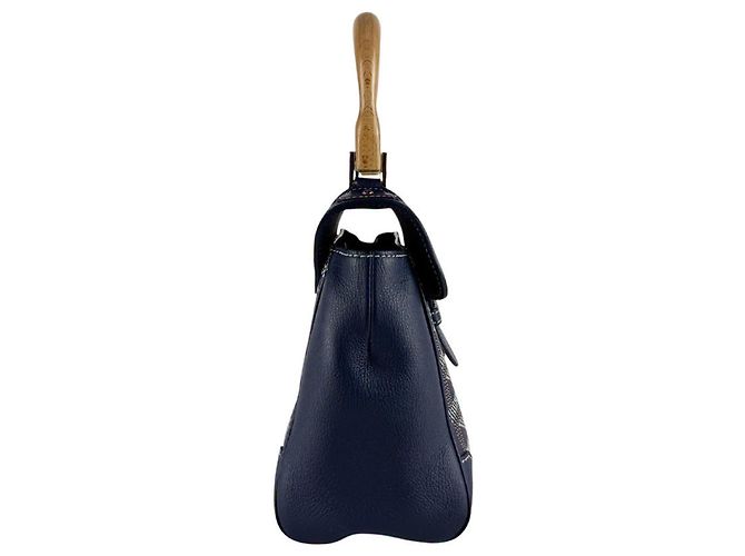Borsa Goyard Saigon Mini Blu navy - vista 2
