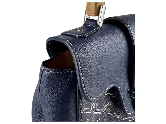 Borsa Goyard Saigon Mini Blu navy - vista 6