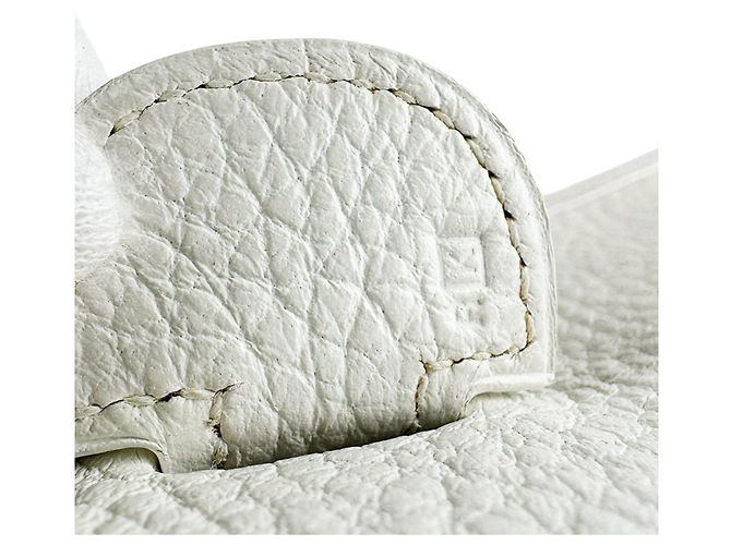 Hermès Borsa a tracolla Hermes Evelyne II GM Bianco - vista 12