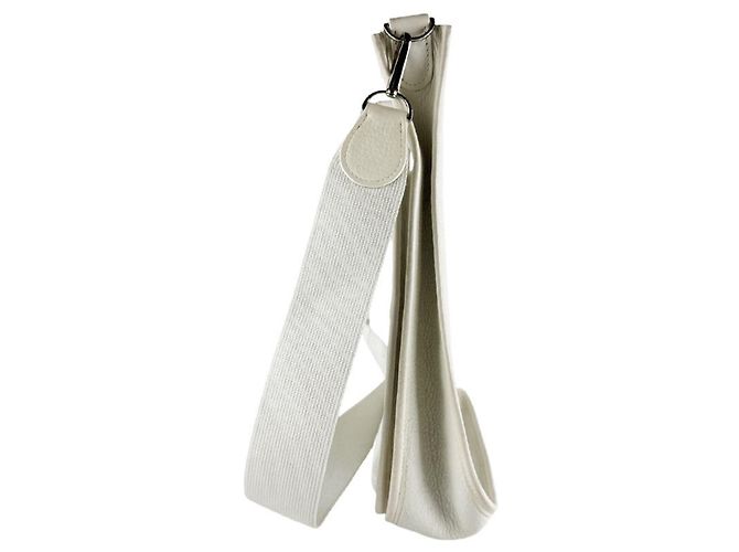 Hermès Borsa a tracolla Hermes Evelyne II GM Bianco - vista 2