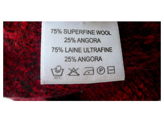 Soeur SŒUR Suéter de lana fina rojo TALLA L Negro Roja - vista 4