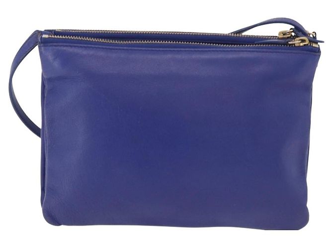 Céline Celine Trio Leather Small Blau - Ansicht 2
