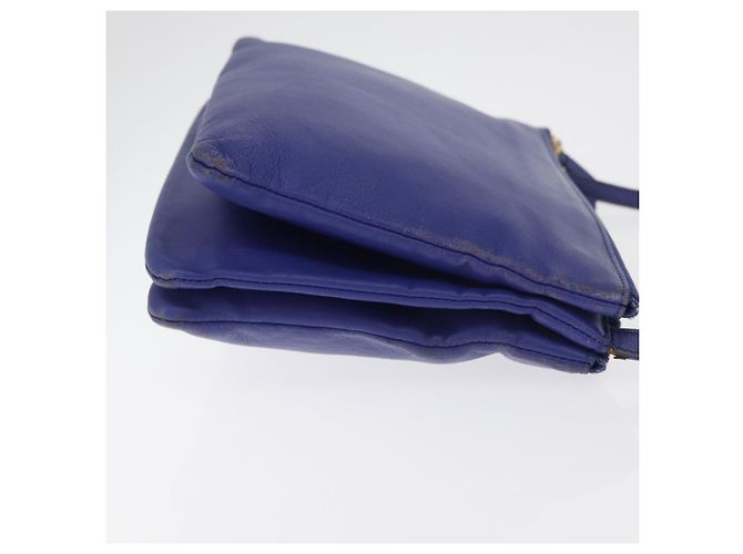Céline Celine Trio Leather Small Blau - Ansicht 3
