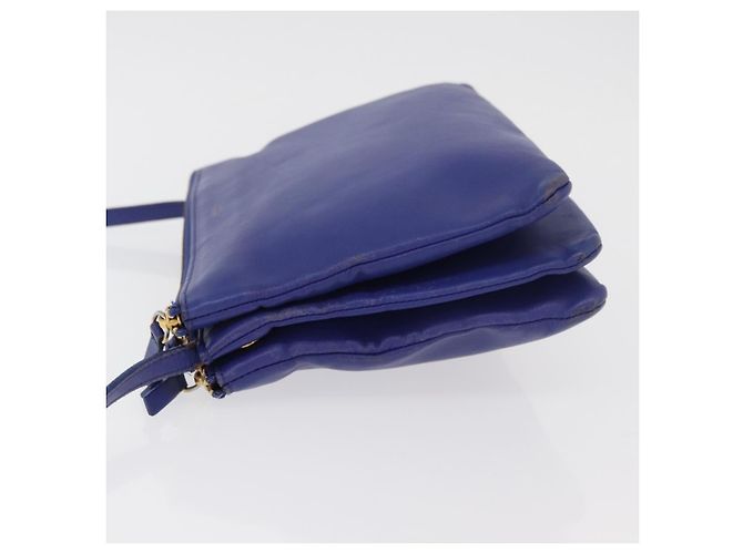Céline Celine Trio Leather Small Blau - Ansicht 4