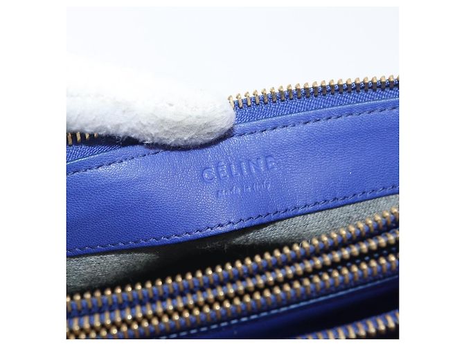 Céline Celine Trio Leather Small Blau - Ansicht 6