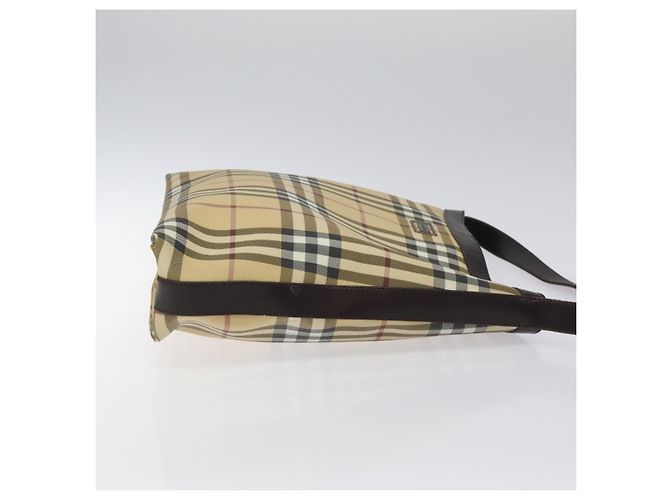 Burberry Nova check Canvas und Leder Beige - Ansicht 3
