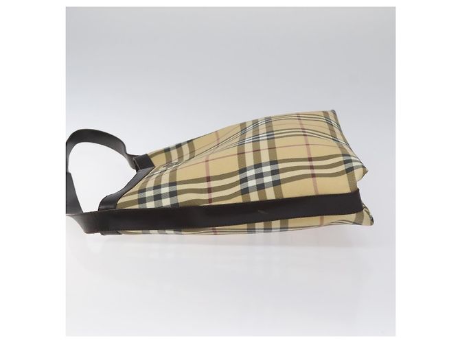 Burberry Nova check Canvas und Leder Beige - Ansicht 4