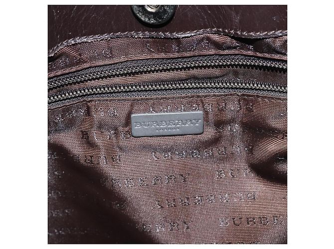 Burberry Nova check Canvas und Leder Beige - Ansicht 6