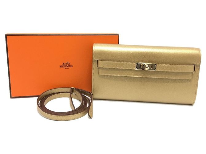 Hermès Portafoglio Hermes Kelly To Go - Gold D'oro - vista 15