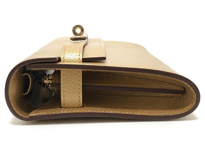 Hermès Portafoglio Hermes Kelly To Go - Gold D'oro - vista 3
