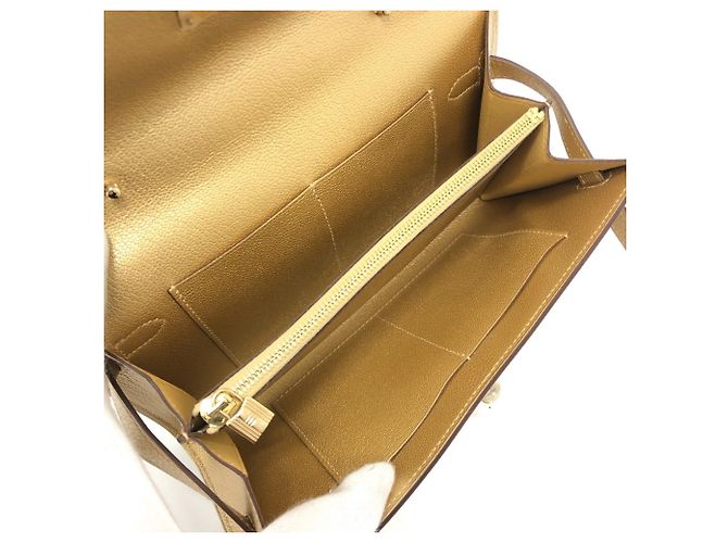 Hermès Portafoglio Hermes Kelly To Go - Gold D'oro - vista 9
