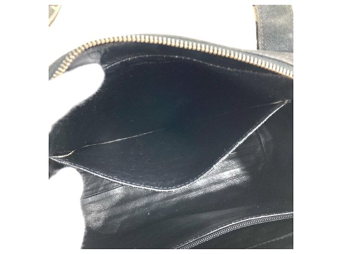 Borsa Tote Chanel Vintage All-Over Print Nero Bianco - vista 18