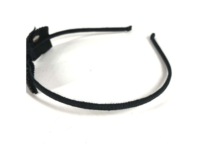 Cerchietto Alice con strass neri Chanel Nero - vista 2