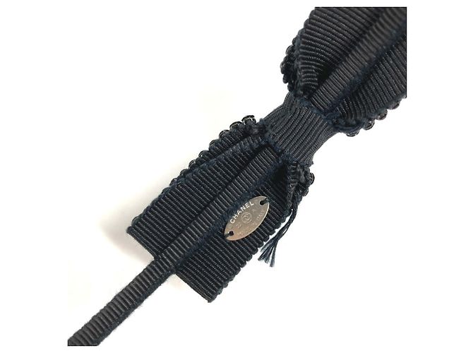 Cerchietto Alice con strass neri Chanel Nero - vista 7