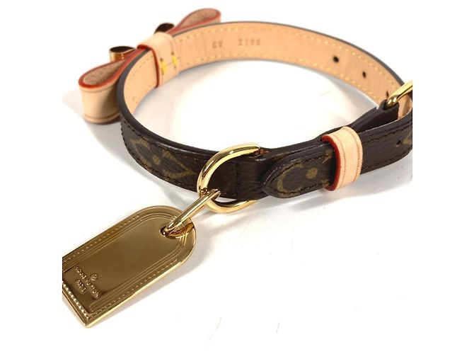 Collare per cani Monogram Louis Vuitton Marrone - vista 4