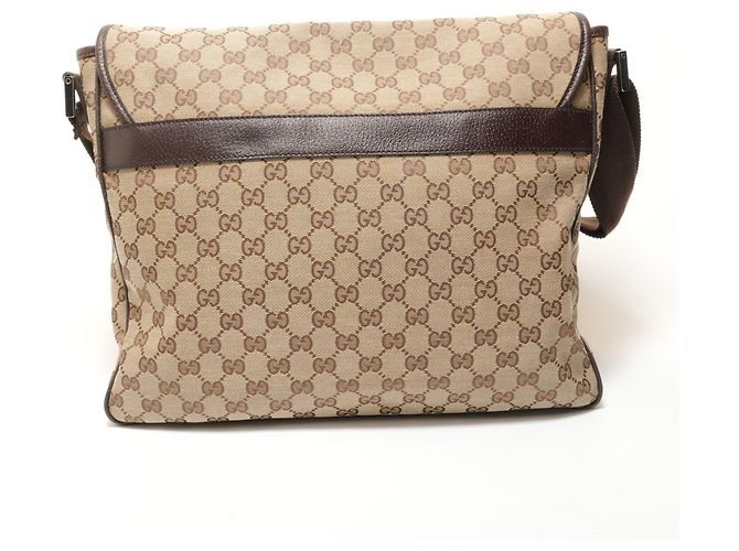 Borsa a tracolla Gucci GG Canvas beige - vista 2