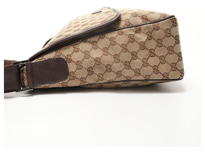 Borsa a tracolla Gucci GG Canvas beige - vista 3