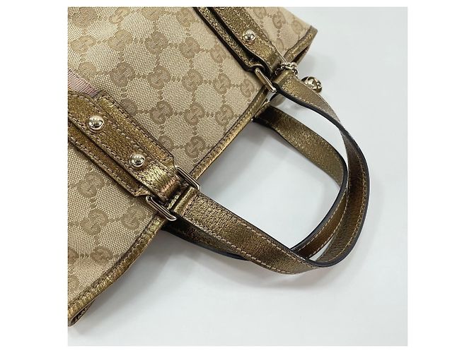 Borsa Gucci Sherry Line in beige - vista 10