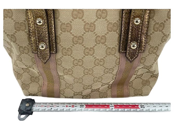 Borsa Gucci Sherry Line in beige - vista 4