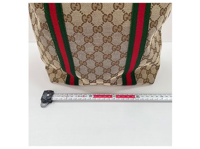 Borsa Gucci Sherry Line in beige - vista 4