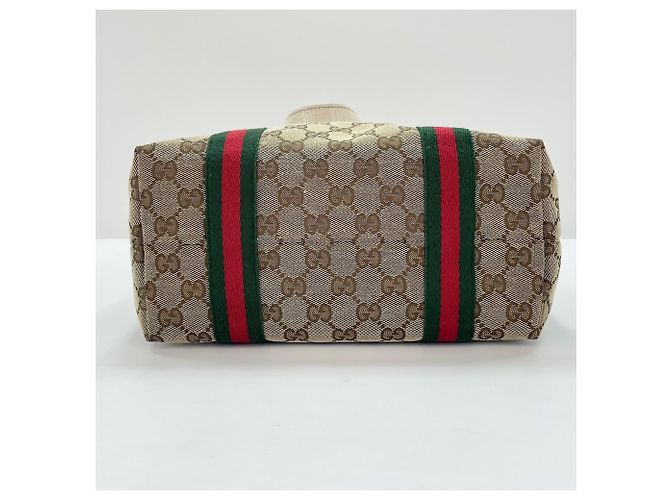 Borsa Gucci Sherry Line in beige - vista 7