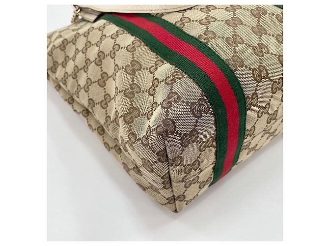 Borsa Gucci Sherry Line in beige - vista 8
