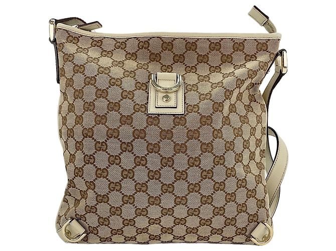 Borsa a Spalla Gucci Abbey Beige - vista 2